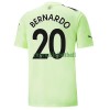 Maillot de Supporter Manchester City Bernardo 20 Troisième 2022-23 Pour Homme